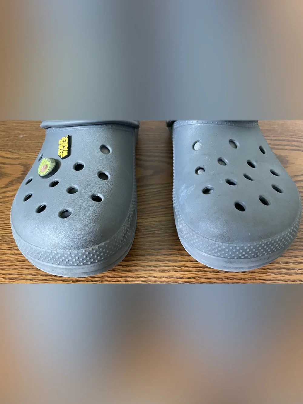 CROCS  Lined Clogs in Gray with Star Wars Jibbitz